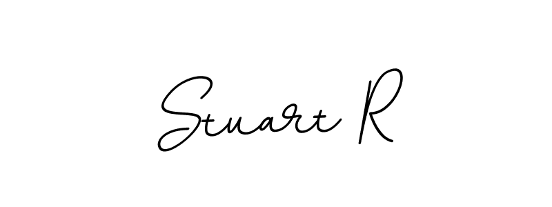 Use a signature maker to create a handwritten signature online. With this signature software, you can design (BallpointsItalic-DORy9) your own signature for name Stuart R. Stuart R signature style 11 images and pictures png