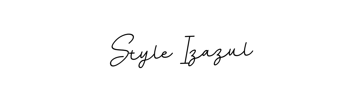 Design your own signature with our free online signature maker. With this signature software, you can create a handwritten (BallpointsItalic-DORy9) signature for name Style Izazul. Style Izazul signature style 11 images and pictures png