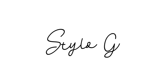 Make a beautiful signature design for name Stylo G. With this signature (BallpointsItalic-DORy9) style, you can create a handwritten signature for free. Stylo G signature style 11 images and pictures png