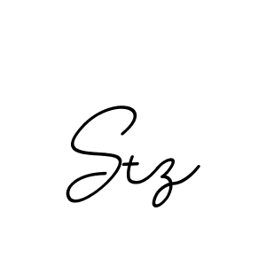 Use a signature maker to create a handwritten signature online. With this signature software, you can design (BallpointsItalic-DORy9) your own signature for name Stz. Stz signature style 11 images and pictures png