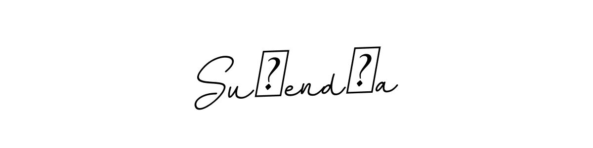 You should practise on your own different ways (BallpointsItalic-DORy9) to write your name (Suरendरa) in signature. don't let someone else do it for you. Suरendरa signature style 11 images and pictures png