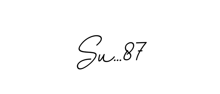 Design your own signature with our free online signature maker. With this signature software, you can create a handwritten (BallpointsItalic-DORy9) signature for name Su...87. Su...87 signature style 11 images and pictures png