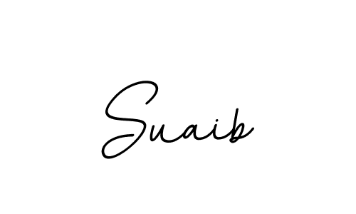 The best way (BallpointsItalic-DORy9) to make a short signature is to pick only two or three words in your name. The name Suaib include a total of six letters. For converting this name. Suaib signature style 11 images and pictures png