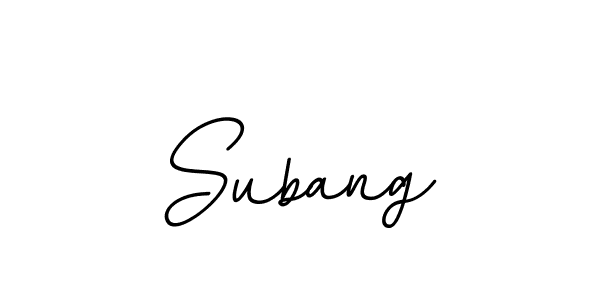 How to make Subang signature? BallpointsItalic-DORy9 is a professional autograph style. Create handwritten signature for Subang name. Subang signature style 11 images and pictures png