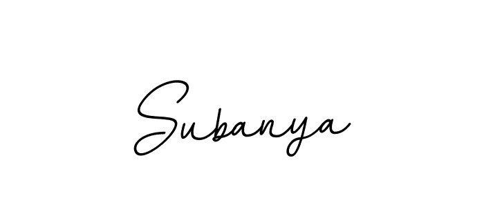 Similarly BallpointsItalic-DORy9 is the best handwritten signature design. Signature creator online .You can use it as an online autograph creator for name Subanya. Subanya signature style 11 images and pictures png