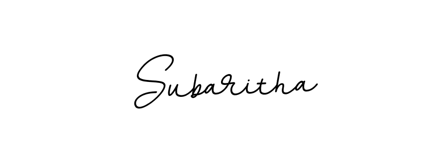 Make a beautiful signature design for name Subaritha. With this signature (BallpointsItalic-DORy9) style, you can create a handwritten signature for free. Subaritha signature style 11 images and pictures png