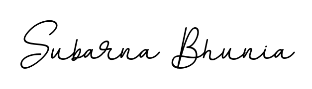 A modern signature idea for name Subarna Bhunia using BallpointsItalic-DORy9 font. Clean strokes and elegant curves make it stand out instantly. Subarna Bhunia signature style 11 images and pictures png