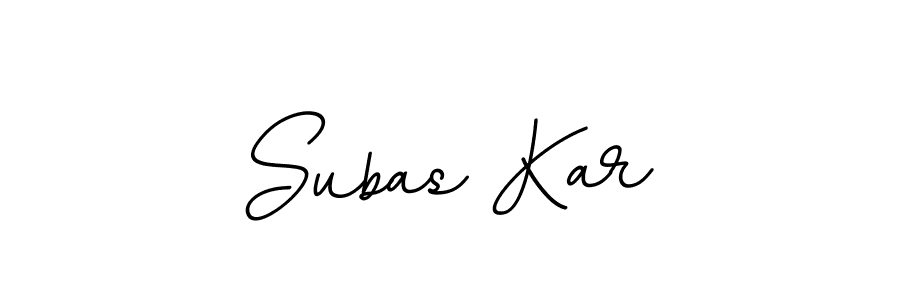 Make a beautiful signature design for name Subas Kar. With this signature (BallpointsItalic-DORy9) style, you can create a handwritten signature for free. Subas Kar signature style 11 images and pictures png