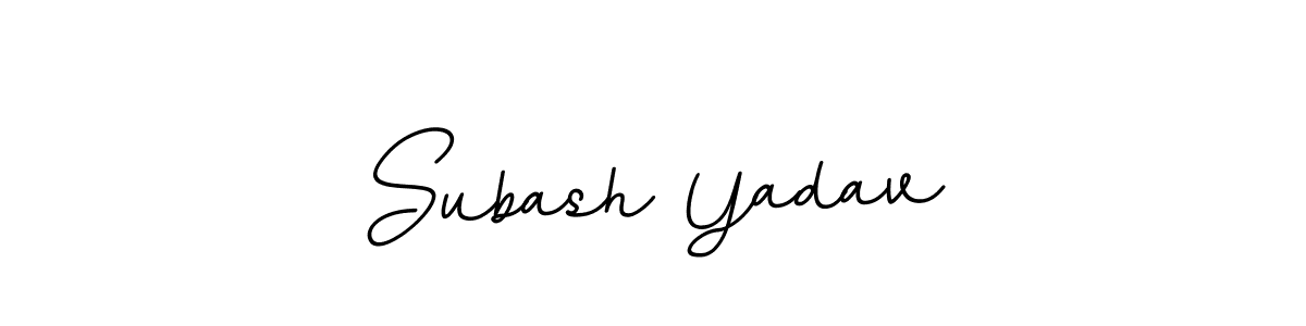 The best way (BallpointsItalic-DORy9) to make a short signature is to pick only two or three words in your name. The name Subash Yadav include a total of six letters. For converting this name. Subash Yadav signature style 11 images and pictures png