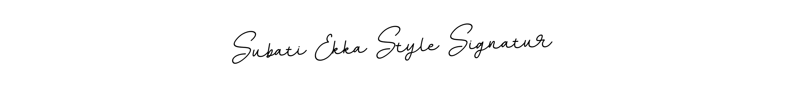 Design your own signature with our free online signature maker. With this signature software, you can create a handwritten (BallpointsItalic-DORy9) signature for name Subati Ekka Style Signatur. Subati Ekka Style Signatur signature style 11 images and pictures png