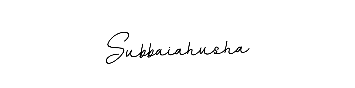 Create a beautiful signature design for name Subbaiahusha. With this signature (BallpointsItalic-DORy9) fonts, you can make a handwritten signature for free. Subbaiahusha signature style 11 images and pictures png