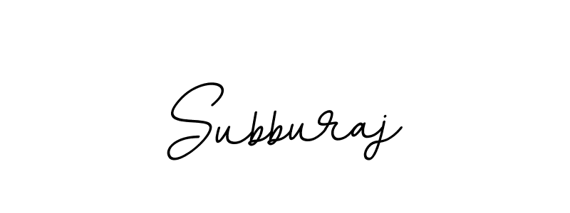 How to make Subburaj name signature. Use BallpointsItalic-DORy9 style for creating short signs online. This is the latest handwritten sign. Subburaj signature style 11 images and pictures png