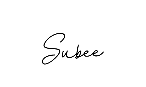Subee stylish signature style. Best Handwritten Sign (BallpointsItalic-DORy9) for my name. Handwritten Signature Collection Ideas for my name Subee. Subee signature style 11 images and pictures png