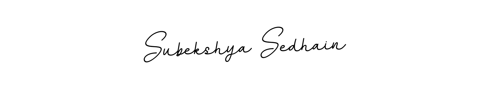 Use a signature maker to create a handwritten signature online. With this signature software, you can design (BallpointsItalic-DORy9) your own signature for name Subekshya Sedhain. Subekshya Sedhain signature style 11 images and pictures png