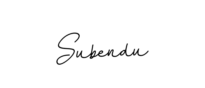 Design your own signature with our free online signature maker. With this signature software, you can create a handwritten (BallpointsItalic-DORy9) signature for name Subendu. Subendu signature style 11 images and pictures png