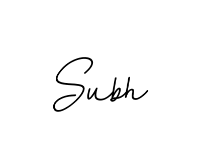 Create a beautiful signature design for name Subh. With this signature (BallpointsItalic-DORy9) fonts, you can make a handwritten signature for free. Subh signature style 11 images and pictures png