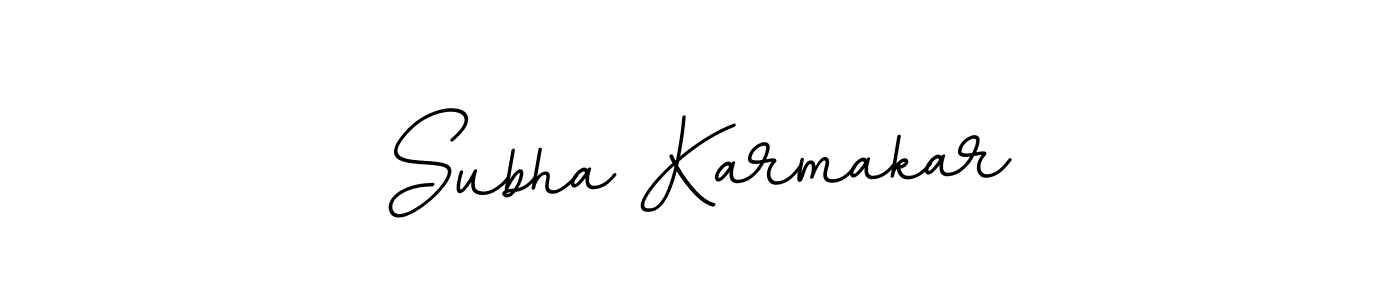 You should practise on your own different ways (BallpointsItalic-DORy9) to write your name (Subha Karmakar) in signature. don't let someone else do it for you. Subha Karmakar signature style 11 images and pictures png