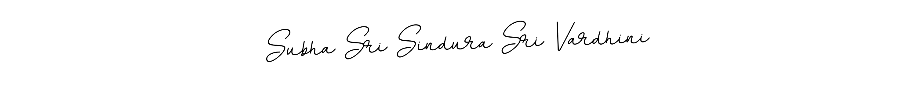 Use a signature maker to create a handwritten signature online. With this signature software, you can design (BallpointsItalic-DORy9) your own signature for name Subha Sri Sindura Sri Vardhini. Subha Sri Sindura Sri Vardhini signature style 11 images and pictures png