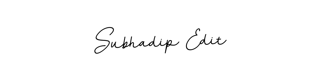 Design your own signature with our free online signature maker. With this signature software, you can create a handwritten (BallpointsItalic-DORy9) signature for name Subhadip Edit. Subhadip Edit signature style 11 images and pictures png