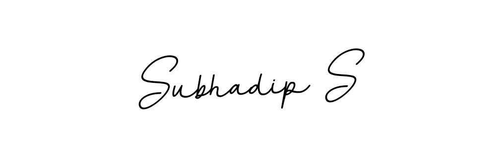 if you are searching for the best signature style for your name Subhadip S. so please give up your signature search. here we have designed multiple signature styles  using BallpointsItalic-DORy9. Subhadip S signature style 11 images and pictures png
