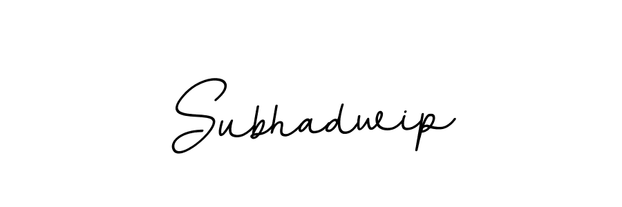 You should practise on your own different ways (BallpointsItalic-DORy9) to write your name (Subhadwip) in signature. don't let someone else do it for you. Subhadwip signature style 11 images and pictures png