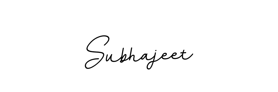 Make a beautiful signature design for name Subhajeet. With this signature (BallpointsItalic-DORy9) style, you can create a handwritten signature for free. Subhajeet signature style 11 images and pictures png