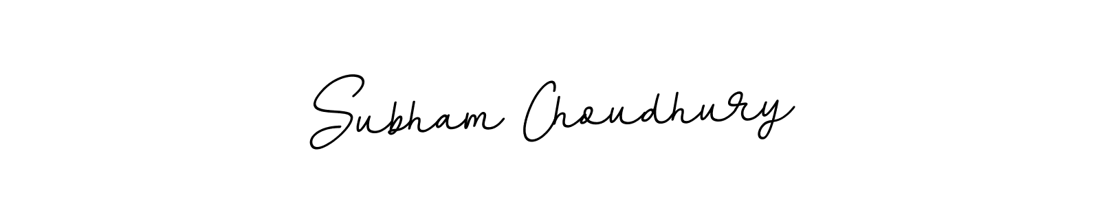 Use a signature maker to create a handwritten signature online. With this signature software, you can design (BallpointsItalic-DORy9) your own signature for name Subham Choudhury. Subham Choudhury signature style 11 images and pictures png