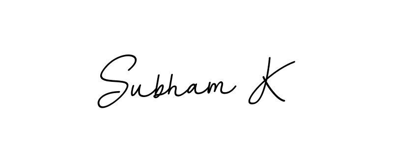 Once you've used our free online signature maker to create your best signature BallpointsItalic-DORy9 style, it's time to enjoy all of the benefits that Subham K name signing documents. Subham K signature style 11 images and pictures png