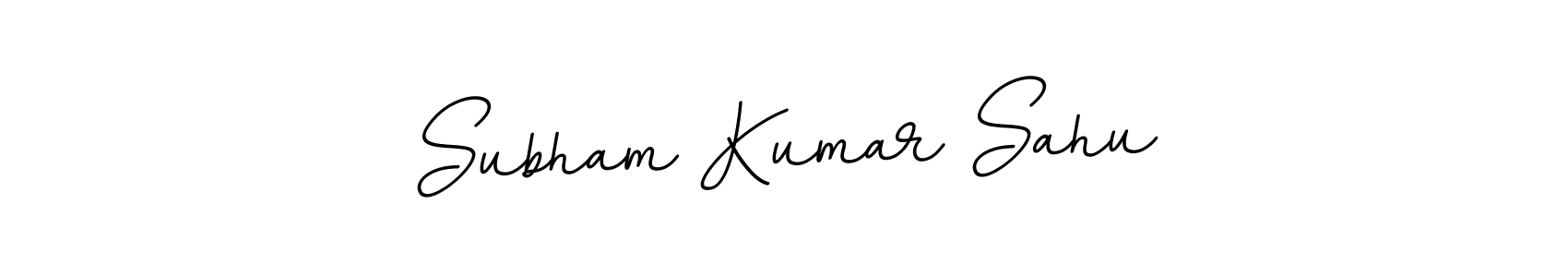The best way (BallpointsItalic-DORy9) to make a short signature is to pick only two or three words in your name. The name Subham Kumar Sahu include a total of six letters. For converting this name. Subham Kumar Sahu signature style 11 images and pictures png