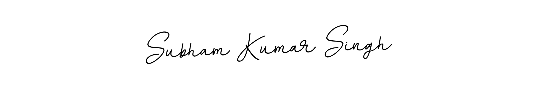 Design your own signature with our free online signature maker. With this signature software, you can create a handwritten (BallpointsItalic-DORy9) signature for name Subham Kumar Singh. Subham Kumar Singh signature style 11 images and pictures png