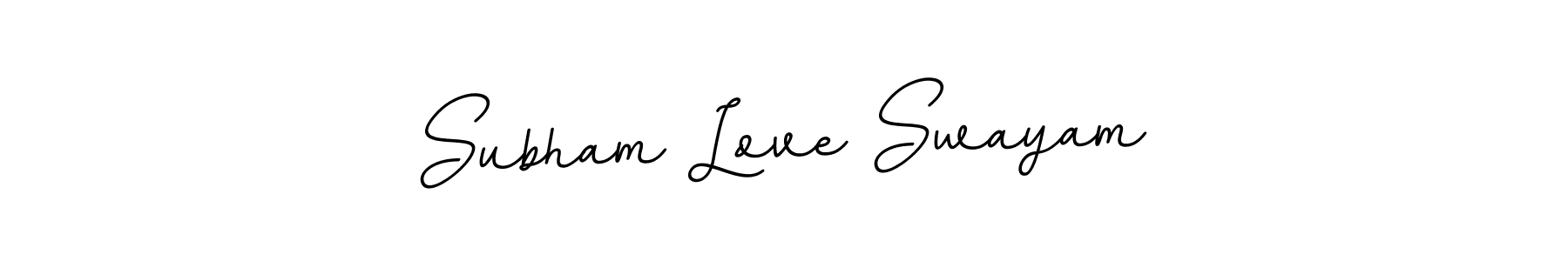 Also we have Subham Love Swayam name is the best signature style. Create professional handwritten signature collection using BallpointsItalic-DORy9 autograph style. Subham Love Swayam signature style 11 images and pictures png
