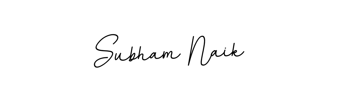 Use a signature maker to create a handwritten signature online. With this signature software, you can design (BallpointsItalic-DORy9) your own signature for name Subham Naik. Subham Naik signature style 11 images and pictures png