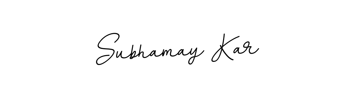 Use a signature maker to create a handwritten signature online. With this signature software, you can design (BallpointsItalic-DORy9) your own signature for name Subhamay Kar. Subhamay Kar signature style 11 images and pictures png