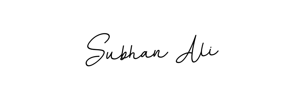 Create a beautiful signature design for name Subhan Ali. With this signature (BallpointsItalic-DORy9) fonts, you can make a handwritten signature for free. Subhan Ali signature style 11 images and pictures png