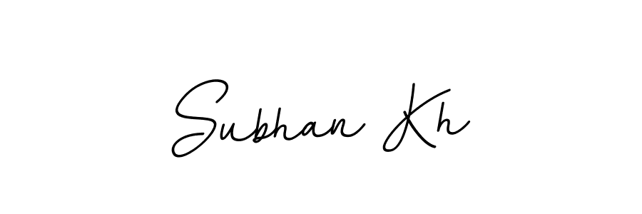 The best way (BallpointsItalic-DORy9) to make a short signature is to pick only two or three words in your name. The name Subhan Kh include a total of six letters. For converting this name. Subhan Kh signature style 11 images and pictures png