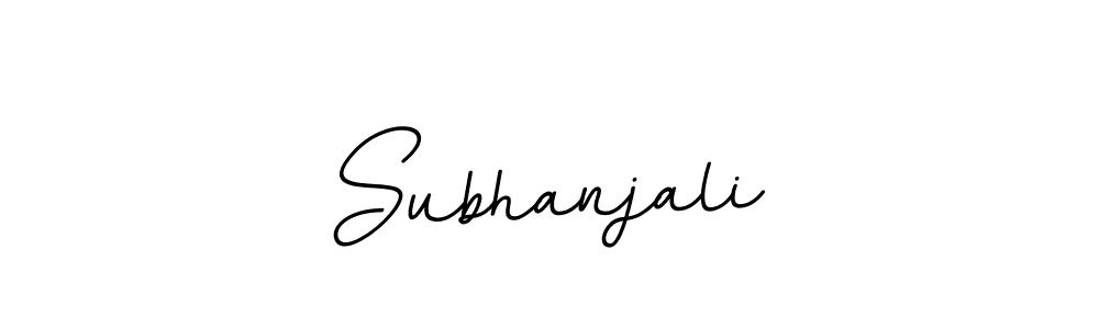 Design your own signature with our free online signature maker. With this signature software, you can create a handwritten (BallpointsItalic-DORy9) signature for name Subhanjali. Subhanjali signature style 11 images and pictures png