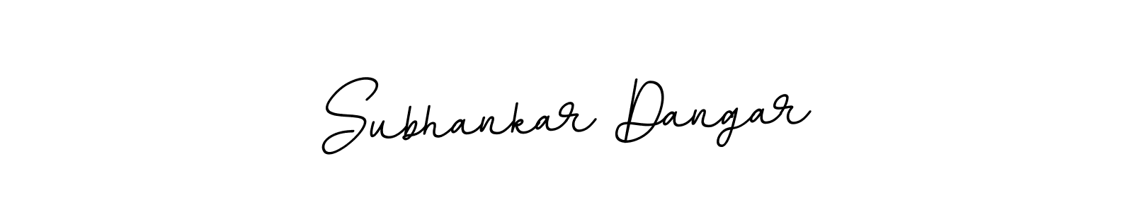 Design your own signature with our free online signature maker. With this signature software, you can create a handwritten (BallpointsItalic-DORy9) signature for name Subhankar Dangar. Subhankar Dangar signature style 11 images and pictures png