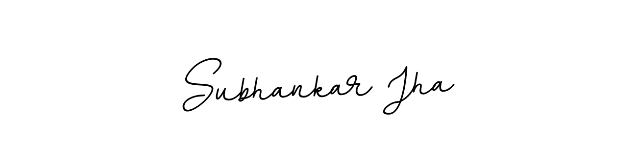 You should practise on your own different ways (BallpointsItalic-DORy9) to write your name (Subhankar Jha) in signature. don't let someone else do it for you. Subhankar Jha signature style 11 images and pictures png