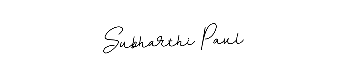 Create a beautiful signature design for name Subharthi Paul. With this signature (BallpointsItalic-DORy9) fonts, you can make a handwritten signature for free. Subharthi Paul signature style 11 images and pictures png