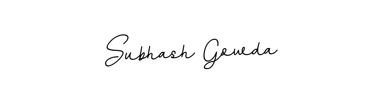 Also we have Subhash Gowda name is the best signature style. Create professional handwritten signature collection using BallpointsItalic-DORy9 autograph style. Subhash Gowda signature style 11 images and pictures png