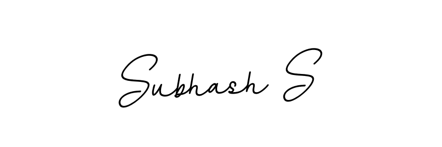 Design your own signature with our free online signature maker. With this signature software, you can create a handwritten (BallpointsItalic-DORy9) signature for name Subhash S. Subhash S signature style 11 images and pictures png