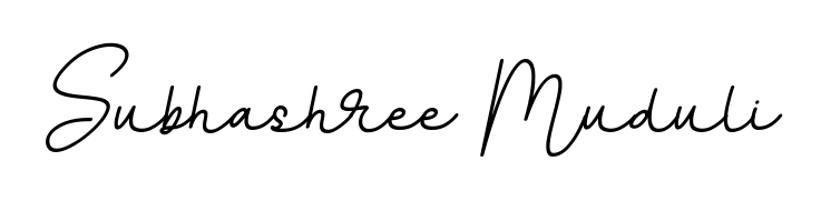 Looking for an artistic signature for Subhashree Muduli? The BallpointsItalic-DORy9 calligraphy style gives a sophisticated flow suitable for business cards and emails. Subhashree Muduli signature style 11 images and pictures png