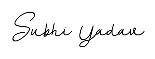 Create your official email sign-off with Subhi Yadav name in BallpointsItalic-DORy9 style. Crisp, clean, and perfectly legible across all screens. Subhi Yadav signature style 11 images and pictures png