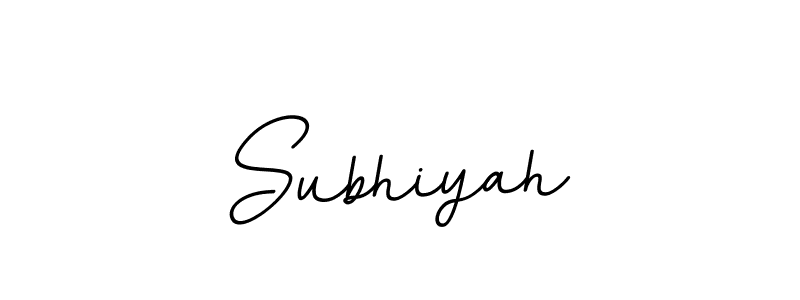 Also we have Subhiyah name is the best signature style. Create professional handwritten signature collection using BallpointsItalic-DORy9 autograph style. Subhiyah signature style 11 images and pictures png