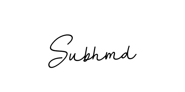 You should practise on your own different ways (BallpointsItalic-DORy9) to write your name (Subhmd) in signature. don't let someone else do it for you. Subhmd signature style 11 images and pictures png