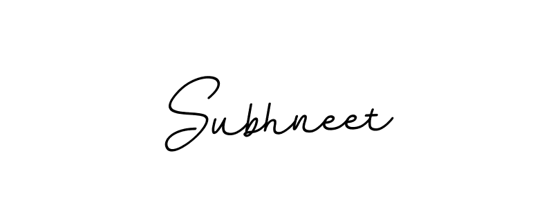 How to make Subhneet name signature. Use BallpointsItalic-DORy9 style for creating short signs online. This is the latest handwritten sign. Subhneet signature style 11 images and pictures png