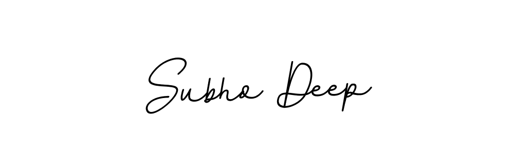 Make a beautiful signature design for name Subho Deep. With this signature (BallpointsItalic-DORy9) style, you can create a handwritten signature for free. Subho Deep signature style 11 images and pictures png