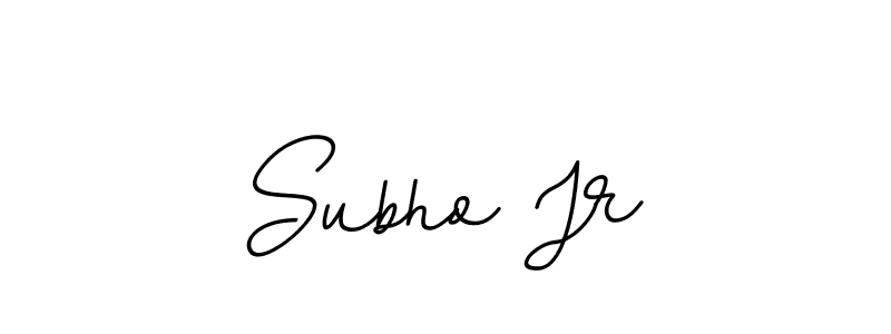 Use a signature maker to create a handwritten signature online. With this signature software, you can design (BallpointsItalic-DORy9) your own signature for name Subho Jr. Subho Jr signature style 11 images and pictures png