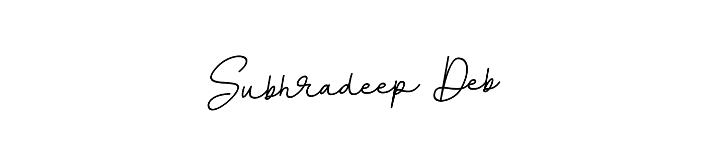 Make a beautiful signature design for name Subhradeep Deb. With this signature (BallpointsItalic-DORy9) style, you can create a handwritten signature for free. Subhradeep Deb signature style 11 images and pictures png