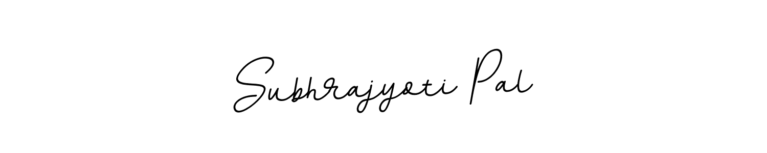 The best way (BallpointsItalic-DORy9) to make a short signature is to pick only two or three words in your name. The name Subhrajyoti Pal include a total of six letters. For converting this name. Subhrajyoti Pal signature style 11 images and pictures png